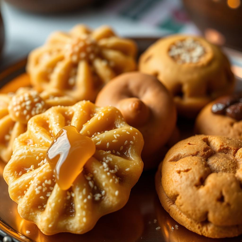 Chebakia y ghoriba, dulces marroquíes con miel y sésamo